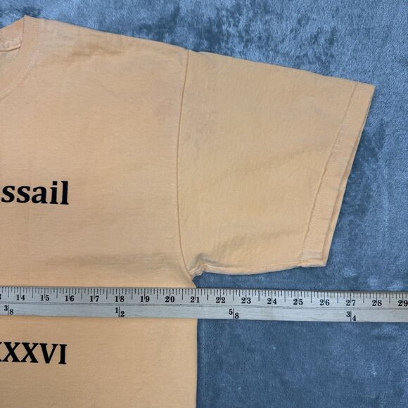 Comfort Colors Shirt Men’s Large Orange Cotton Short Sleeve Roots Of Wassail - Picture 5 of 6